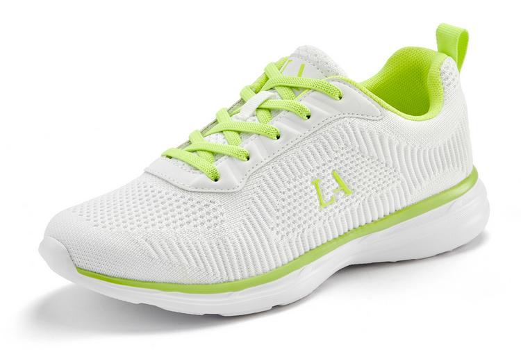 Lascana Lascana Sneaker Sneaker Damen - wei&szlig; - limone - 0 | SportScheck