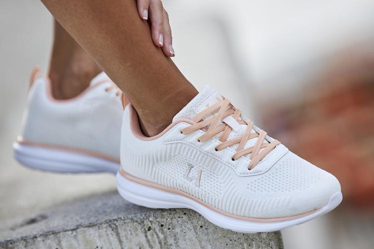 Lascana Lascana Sneaker Sneaker Damen - wei&szlig; - lachs - 2 | SportScheck