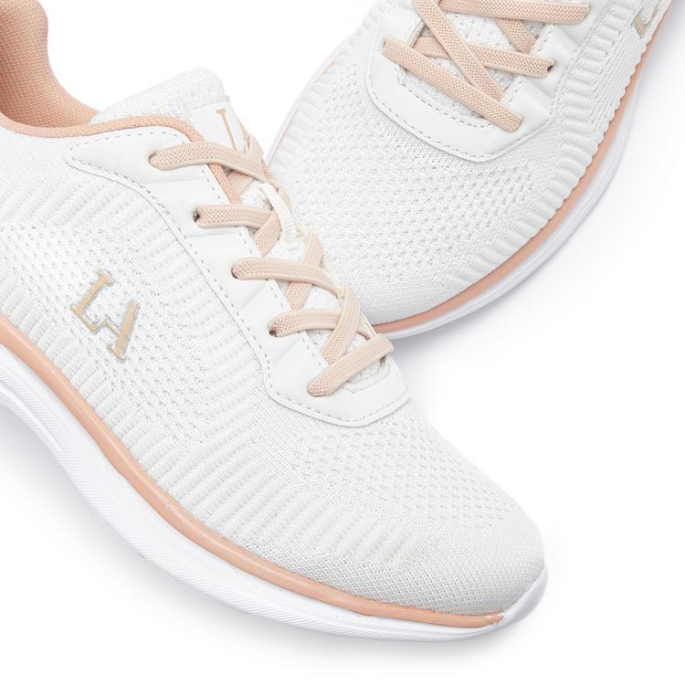 Lascana Lascana Sneaker Sneaker Damen - wei&szlig; - lachs - 3 | SportScheck