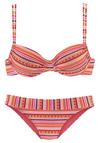 Lascana B&uuml;gel-Bikini Bikini Set Damen - orange gestreift