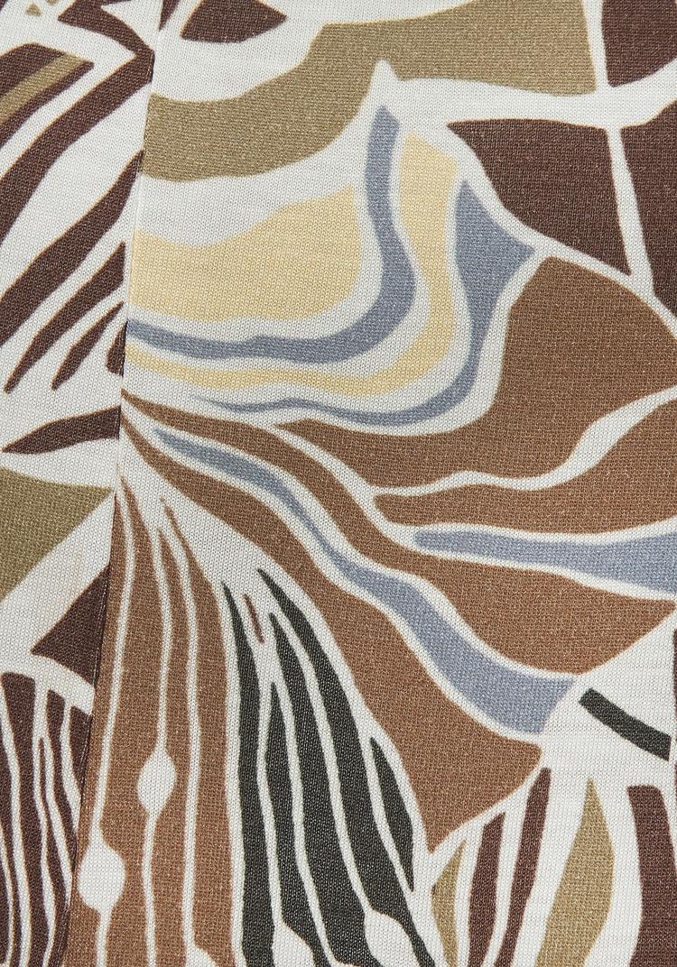 Lascana Lascana Jerseykleid Jerseykleid Damen - creme-khaki-hellblau bedruckt - 0 | SportScheck