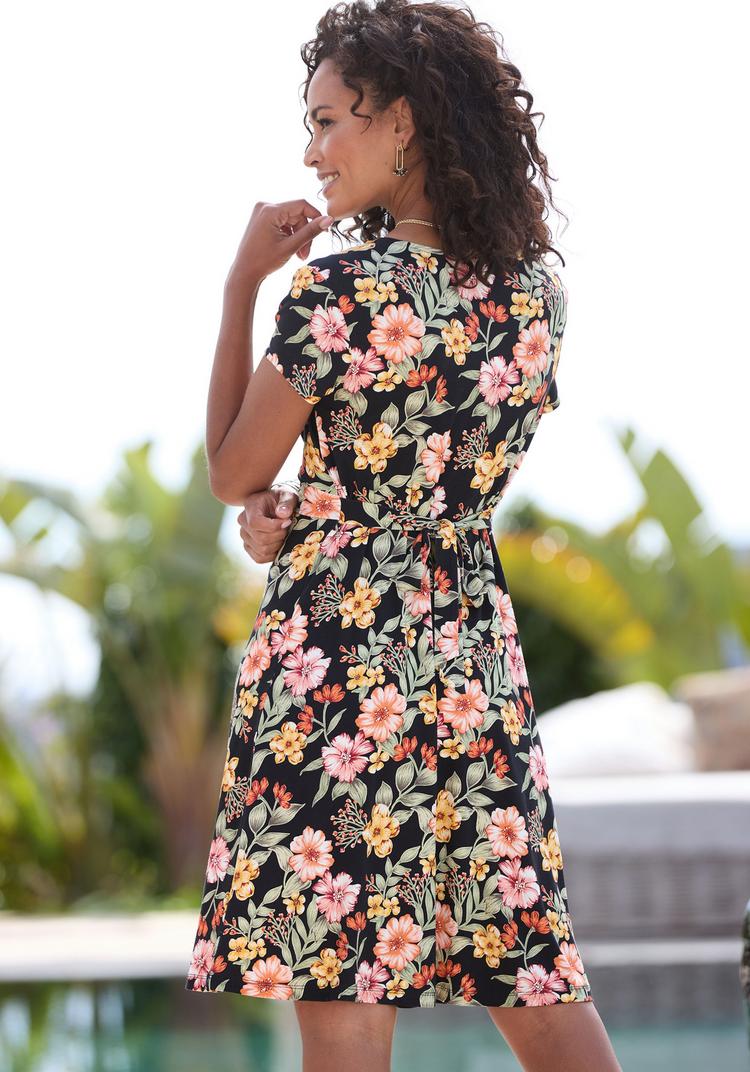 Buffalo Buffalo Jerseykleid Jerseykleid Damen - schwarz bedruckt - 0 | SportScheck