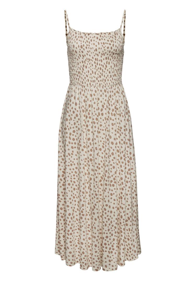 Lascana Lascana Midikleid Kleid Damen - creme-taupe bedruckt - 0 | SportScheck