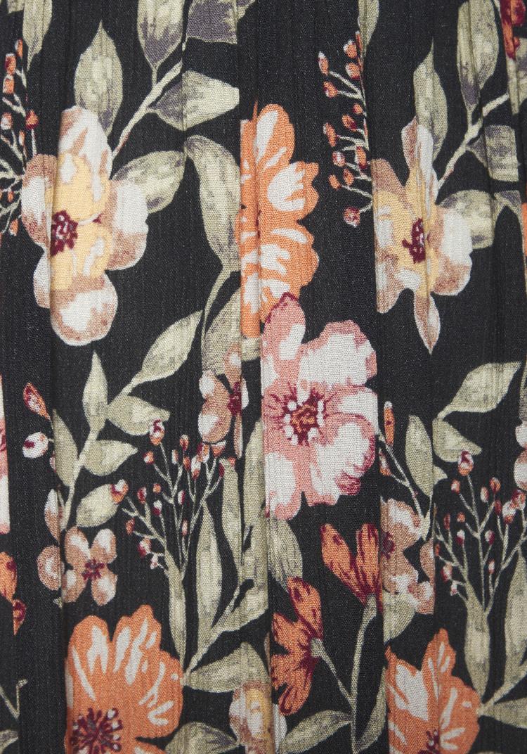 Buffalo Buffalo Maxikleid Maxikleid Damen - schwarz bedruckt - 0 | SportScheck