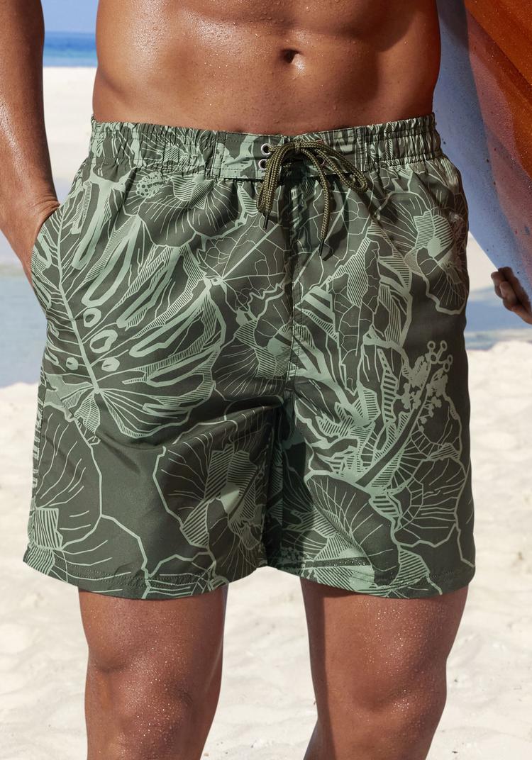 Chiemsee Chiemsee Badeshorts Badehose Herren - olive bedruckt - 0 | SportScheck