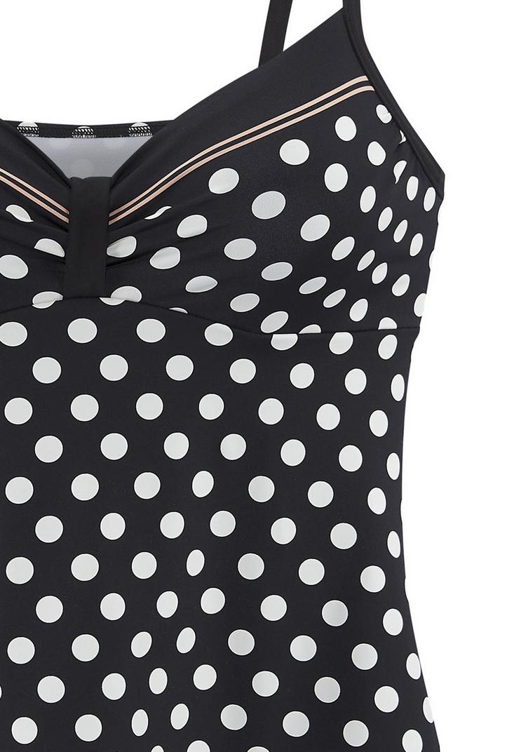 Lascana Lascana B&uuml;gel-Tankini Bikini Set Damen - schwarz - creme - 0 | SportScheck