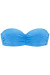 S.OLIVER B&uuml;gel-Bandeau-Bikini-Top Bikini Oberteil Damen - blau