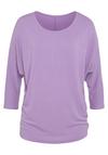 Lascana 3/4-Arm-Shirt Longshirt Damen - flieder