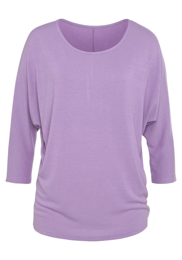 Lascana Lascana 3/4-Arm-Shirt Longshirt Damen - flieder - 0 | SportScheck