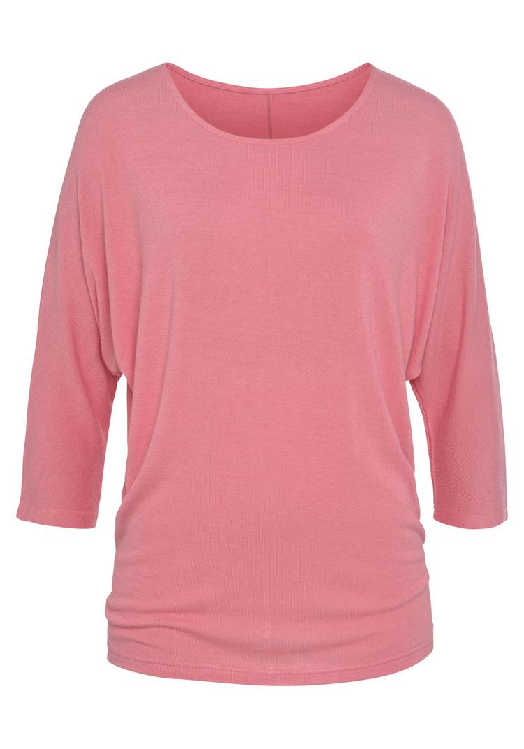 Lascana Lascana 3/4-Arm-Shirt Longshirt Damen - salmon - 0 | SportScheck