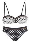 Lascana B&uuml;gel-Bikini Bikini Set Damen - schwarz - creme