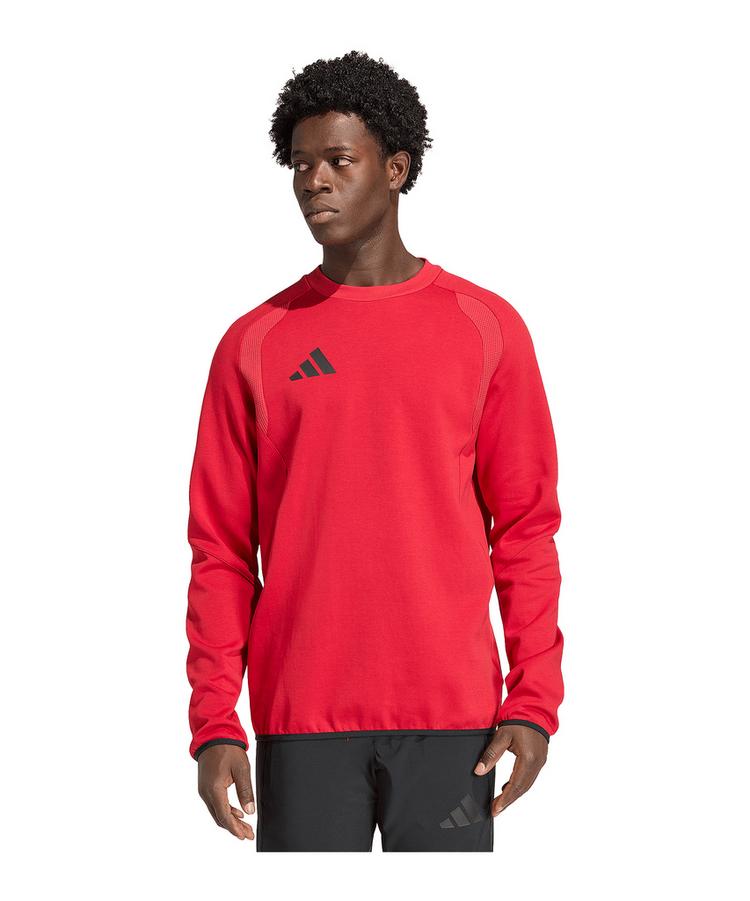 adidas adidas Tiro Travel Sweatshirt Funktionssweatshirt Herren - rotschwarz - 0 | SportScheck