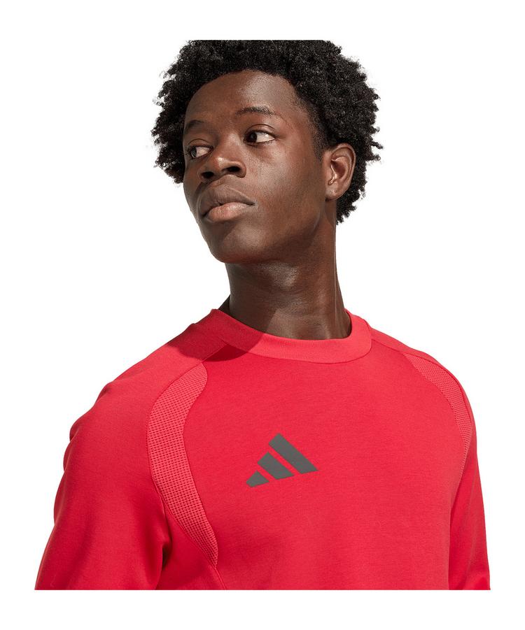 adidas adidas Tiro Travel Sweatshirt Funktionssweatshirt Herren - rotschwarz - 2 | SportScheck