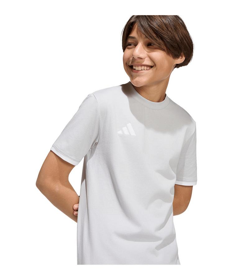 adidas adidas Entrada 26 Trainingsshirt Kids Funktionsshirt Kinder - grauweiss - 1 | SportScheck