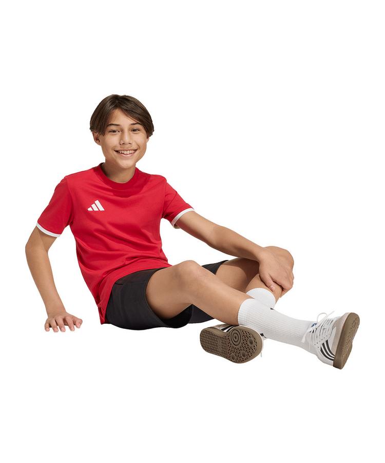 adidas adidas Entrada 26 Trainingsshirt Kids Funktionsshirt Kinder - rotweiss - 0 | SportScheck