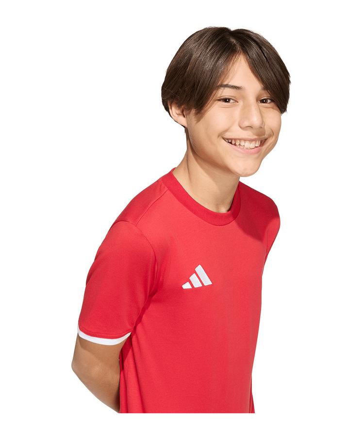 adidas adidas Entrada 26 Trainingsshirt Kids Funktionsshirt Kinder - rotweiss - 1 | SportScheck