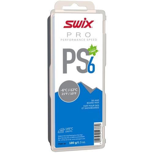 SWIX PS6 Blue, -6&deg;C/-12&deg;C Wachs