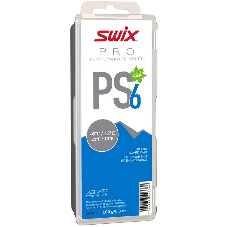 SWIX SWIX PS6 Blue, -6&deg;C/-12&deg;C Wachs - PS6 Blue -6&deg;C--12&deg;C, 180g - 0 | SportScheck