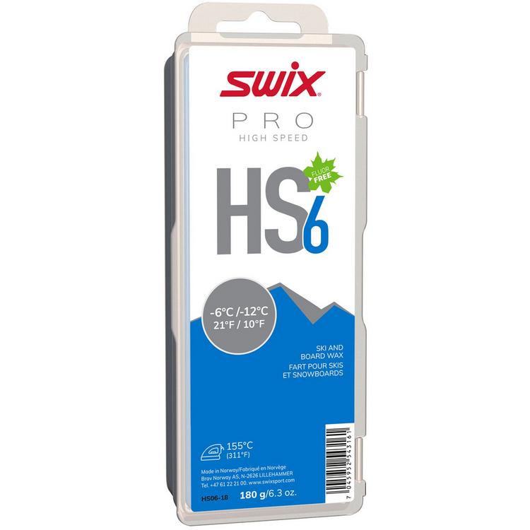 SWIX SWIX HS6 Blue, -6&deg;C/-12&deg;C Wachs - HS6 Blue -6&deg;C--12&deg;C, 180g - 0 | SportScheck