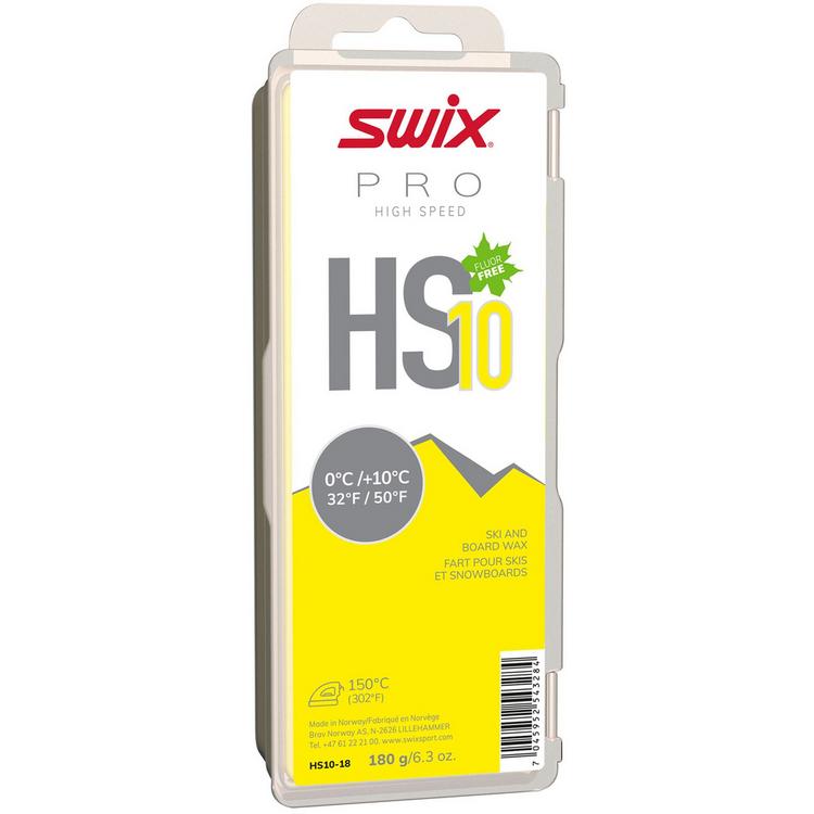 SWIX SWIX HS10 Yellow, 0&deg;C/+10&deg;C Wachs - HS10 Yellow 0&deg;C-+10&deg;C, 180g - 0 | SportScheck