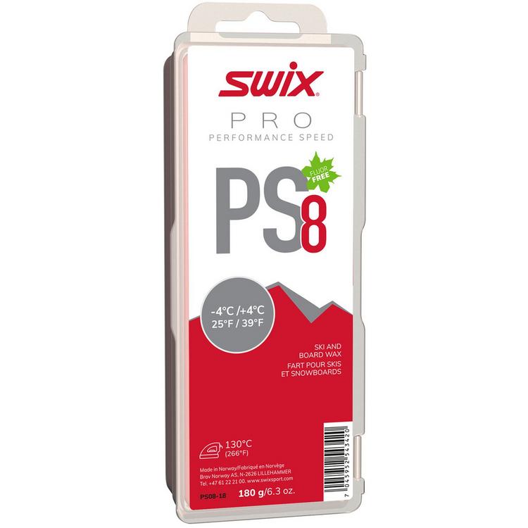 SWIX SWIX PS8 Red, -4&deg;C/+4&deg;C Wachs - PS8 Red -4&deg;C-+4&deg;C, 180g - 0 | SportScheck