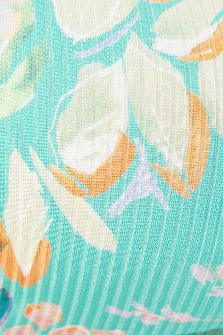 VENICE BEACH VENICE BEACH B&uuml;gel-Bandeau-Bikini-Top Bikini Oberteil Damen - t&uuml;rkis bedruckt - 0 | SportScheck