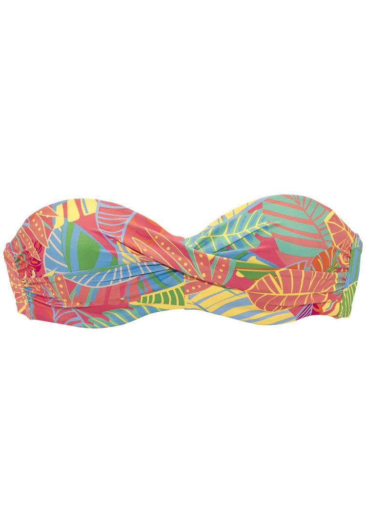 S.OLIVER S.OLIVER B&uuml;gel-Bandeau-Bikini-Top Bikini Oberteil Damen - koralle bedruckt - 0 | SportScheck