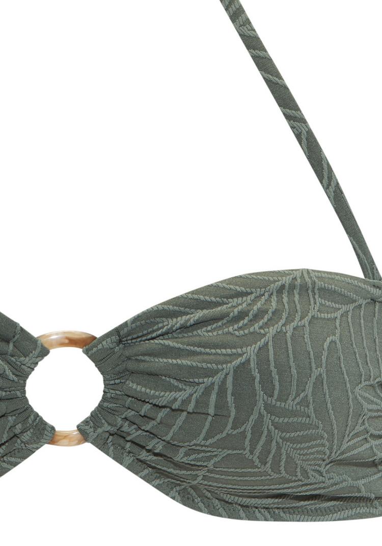 Lascana Lascana Bandeau-Bikini-Top Bikini Oberteil Damen - oliv - 1 | SportScheck