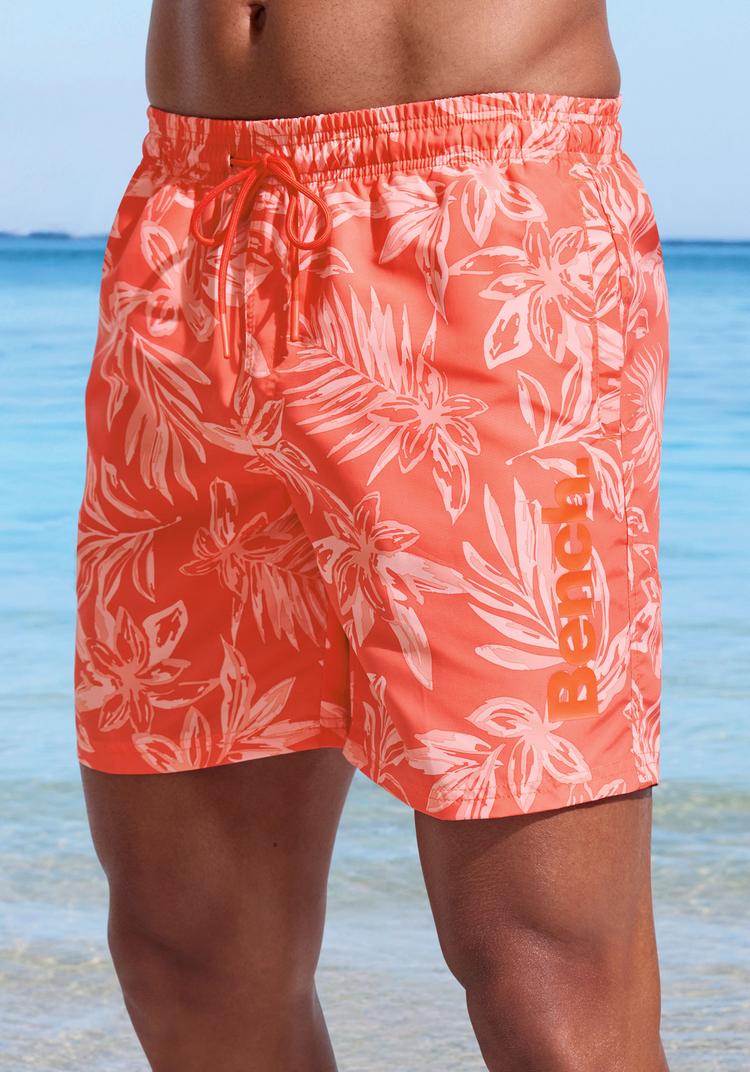 Bench Bench Badeshorts Badehose Herren - orange bedruckt - 0 | SportScheck