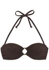 Lascana Bandeau-Bikini-Top Bikini Oberteil Damen - braun