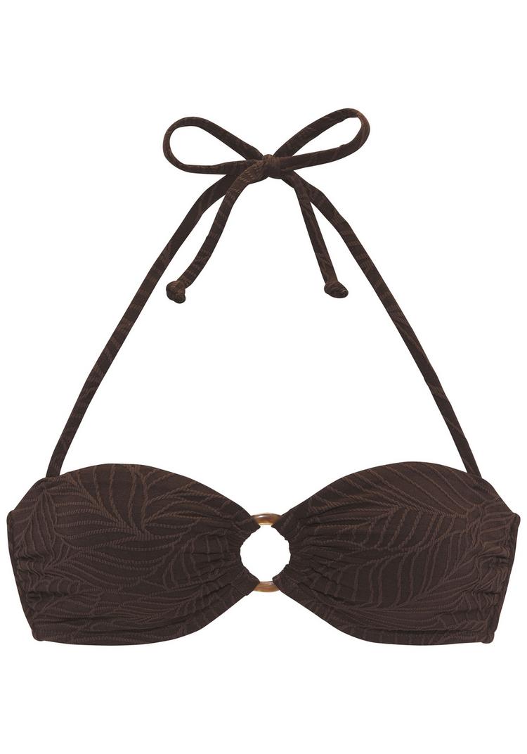 Lascana Lascana Bandeau-Bikini-Top Bikini Oberteil Damen - braun - 0 | SportScheck