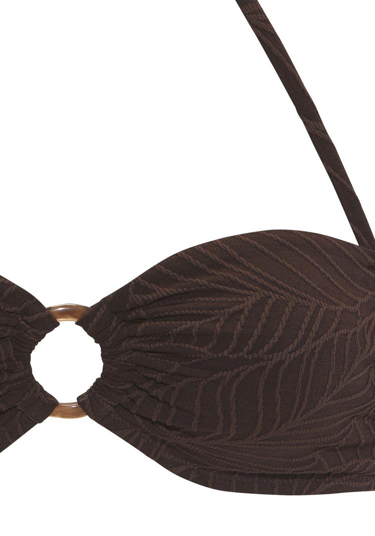 Lascana Lascana Bandeau-Bikini-Top Bikini Oberteil Damen - braun - 0 | SportScheck