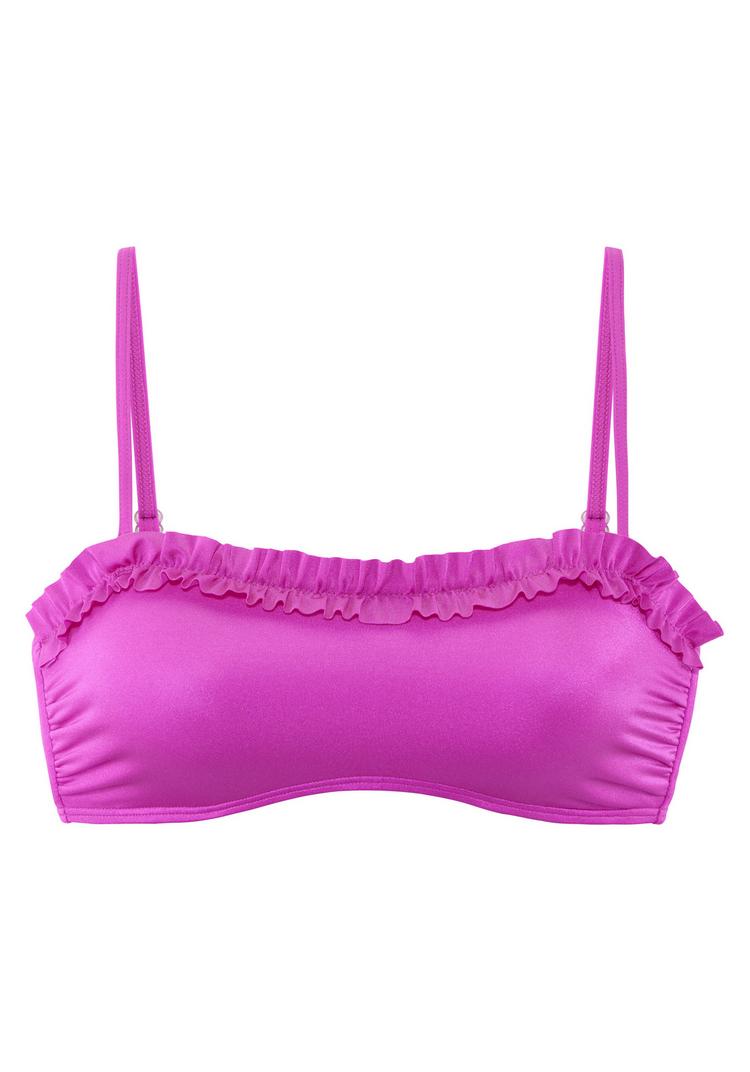 Lascana Lascana Bandeau-Bikini-Top Bikini Oberteil Damen - magenta - 0 | SportScheck