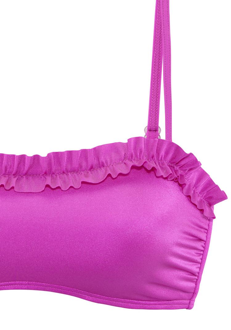 Lascana Lascana Bandeau-Bikini-Top Bikini Oberteil Damen - magenta - 1 | SportScheck