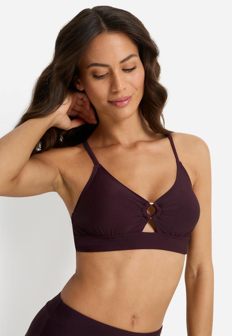 Lascana Lascana Triangel-Bikini-Top Bikini Oberteil Damen - aubergine - 1 | SportScheck