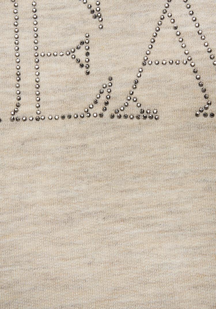 Lascana Lascana Rundhalsshirt T-Shirt Damen - beige - 1 | SportScheck