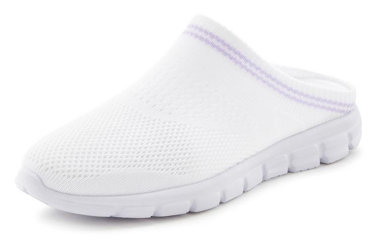 Lascana Lascana Sabot Freizeitschuhe Damen - wei&szlig; - flieder - 2 | SportScheck