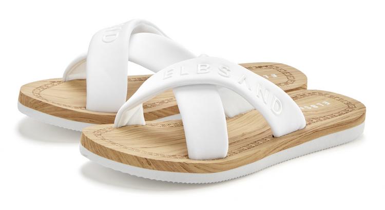 ELBSAND ELBSAND Badepantolette Sandalen Damen - wei&szlig; - 0 | SportScheck