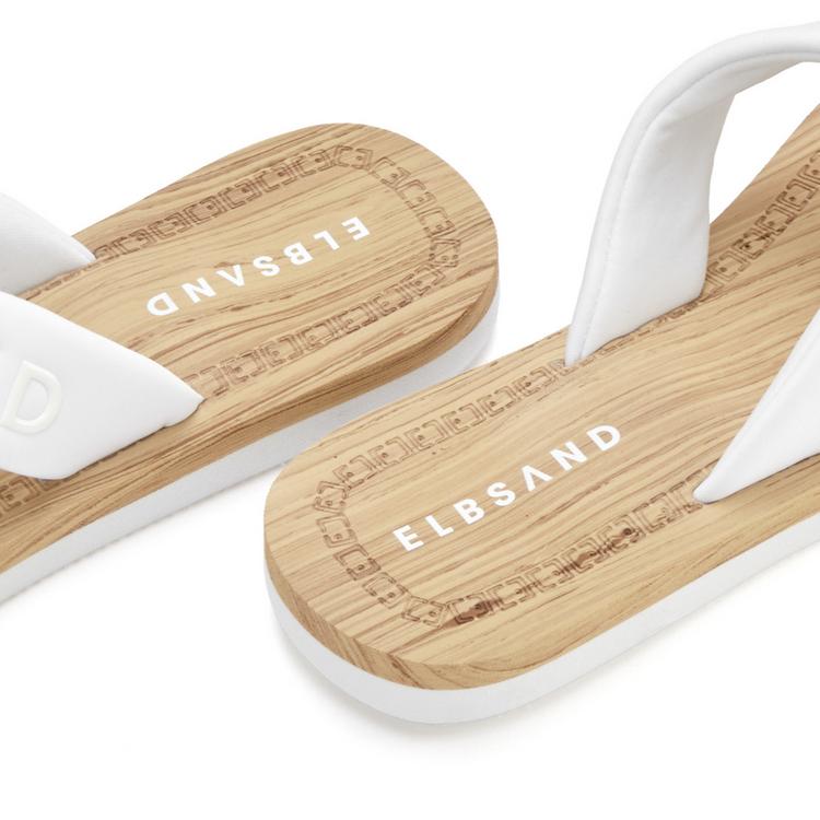 ELBSAND ELBSAND Badepantolette Sandalen Damen - wei&szlig; - 3 | SportScheck