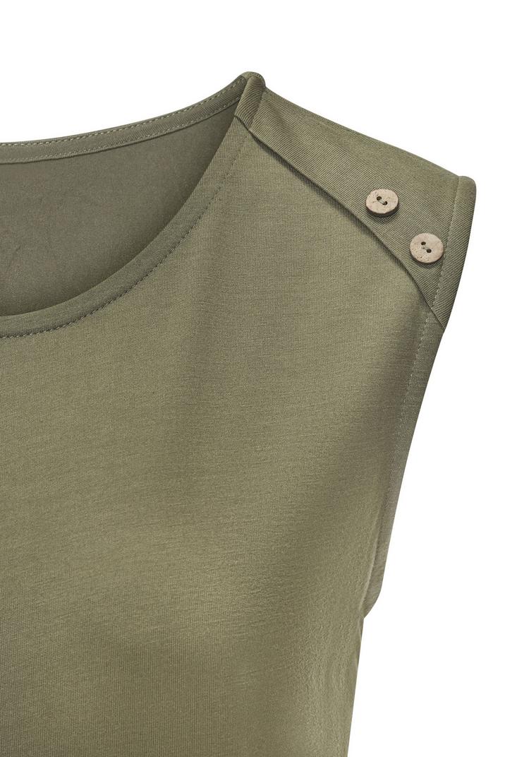 Lascana Lascana Strandtop T-Shirt Damen - khaki - 0 | SportScheck