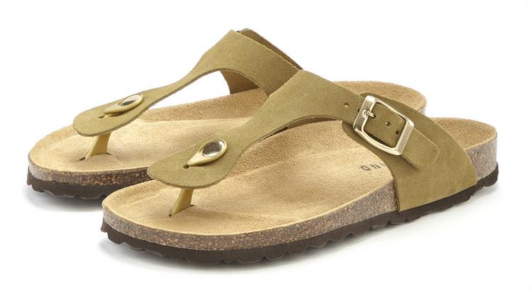 ELBSAND ELBSAND Pantolette Sandalen Damen - khaki - 0 | SportScheck