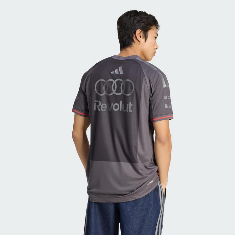 adidas adidas AUDI REVOLUT F1 TEAM DRIVER AUTHENTIC Funktionstop Herren - Grey Strata / Iron Metallic - 1 | SportScheck