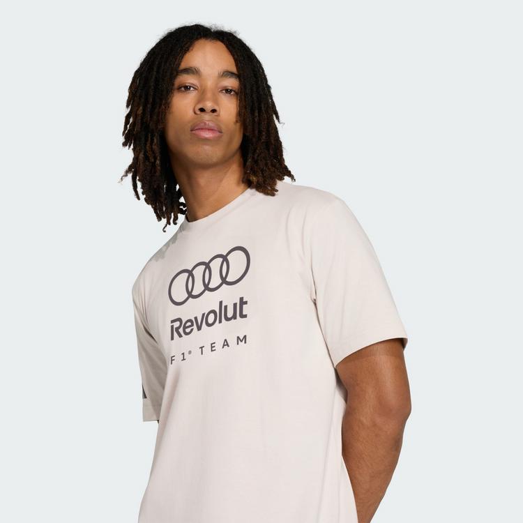 adidas adidas AUDI FORMULA ONE TEAM DNA Grafik T-SHIRT Funktionstop Herren - Chalk Pearl - 1 | SportScheck