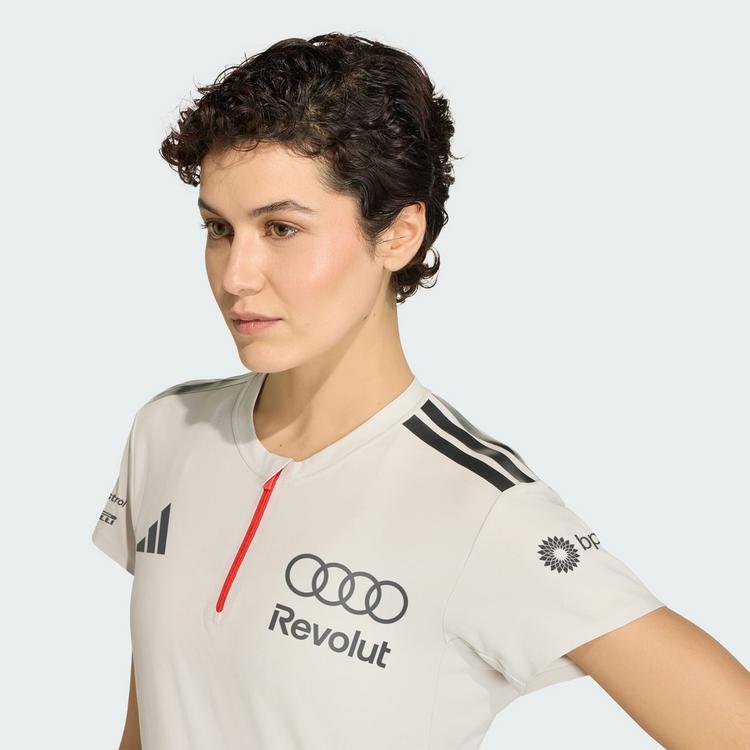 adidas adidas AUDI REVOLUT F1 TEAM Funktionstop Damen - Chalk Pearl / Iron Metallic - 0 | SportScheck