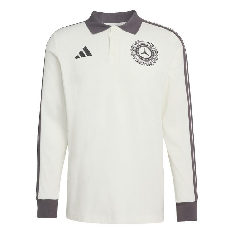 adidas adidas MERCEDES - AMG PETRONAS FORMULA 1 TEAM Pololangarmshirt Herren - Off White / Granite - 0 | SportScheck