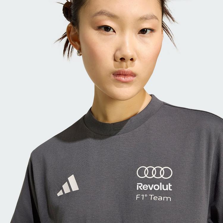 adidas adidas AUDI REVOLUT F1 TEAM DNA T-SHIRT Funktionstop Damen - Utility Black - 1 | SportScheck