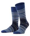 Burlington Ancient Fair Isle Socken Herren - royal blue (6051)