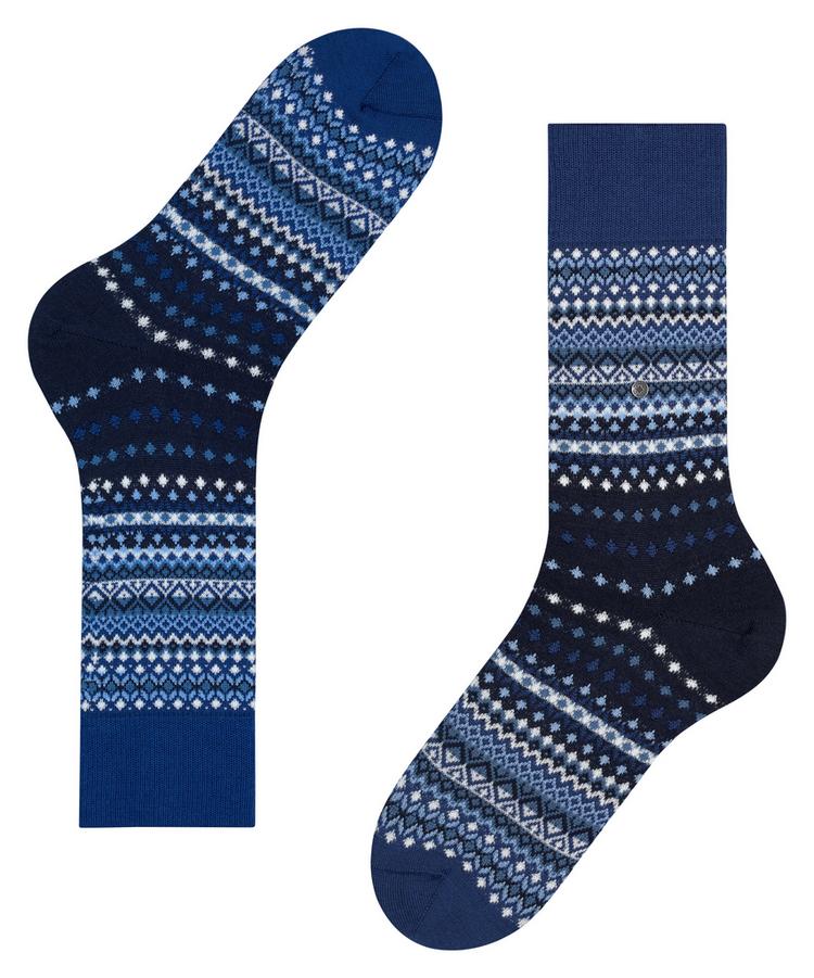 Burlington Burlington Ancient Fair Isle Socken Herren - royal blue (6051) - 2 | SportScheck