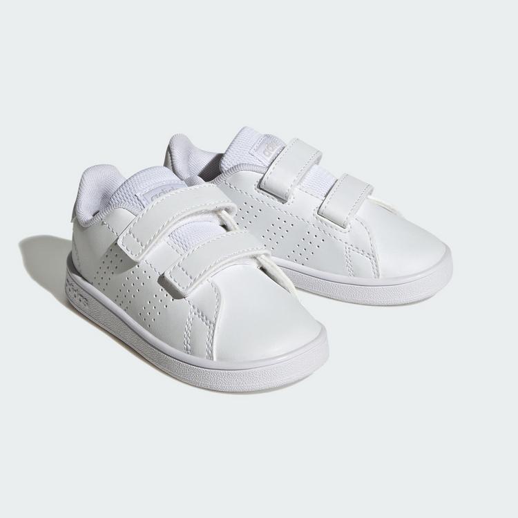 adidas adidas Advantage Lifestyle Court Two Sneaker Kinder - Cloud White / Cloud White / Grey One - 3 | SportScheck