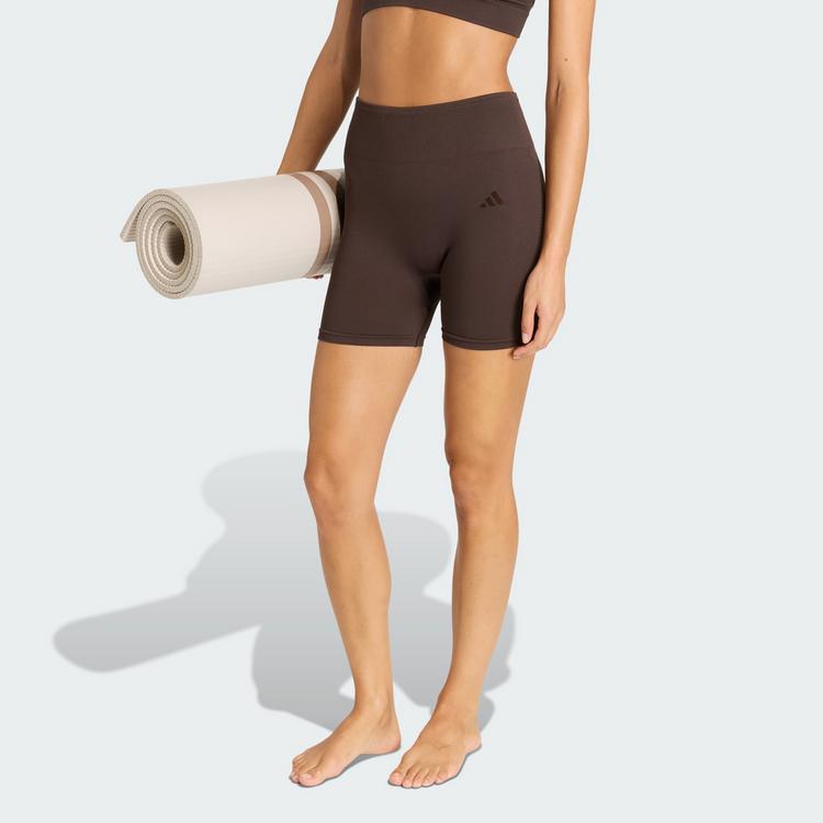 adidas adidas Workout Essentials leggings, gestrickt, Tights Damen - Aurora Coffee - 0 | SportScheck